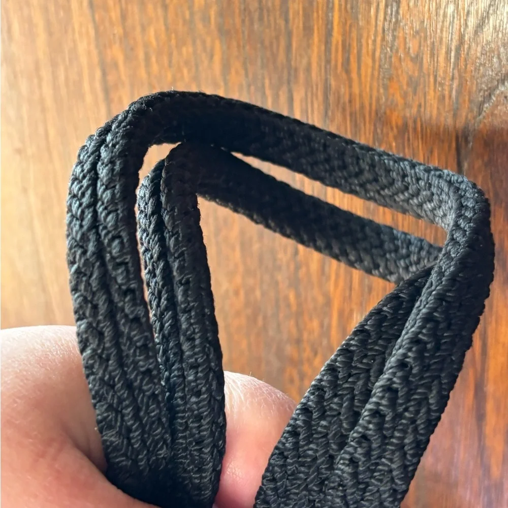 The Sak Y2K Black Crochet Knit Shoulder Bag 2000s Boho Purse - Picture 6 of 11